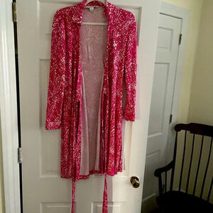 Womens DVF signature wrap dress Sz 4